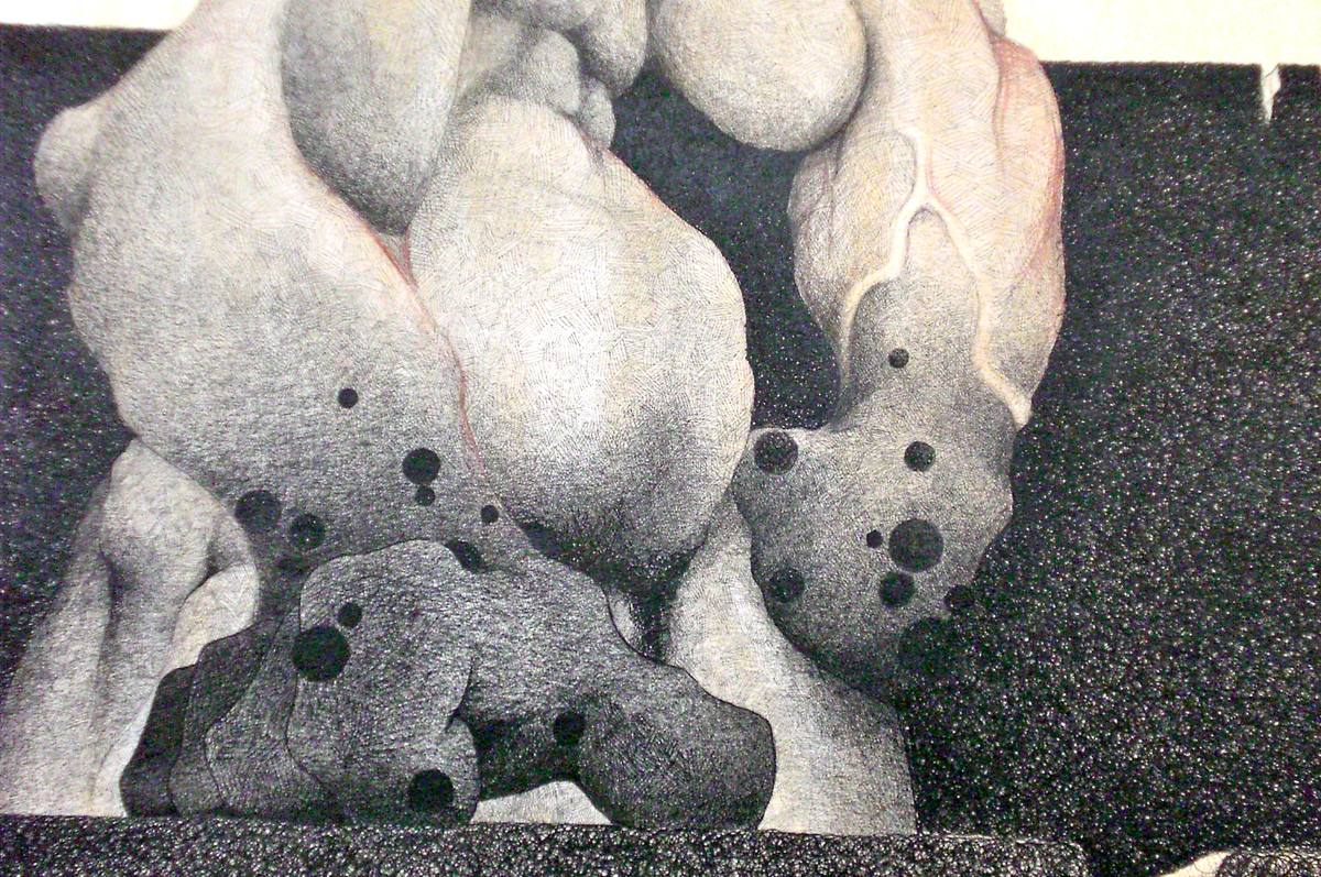 Untitled (Detail), ink drawing, 1975
