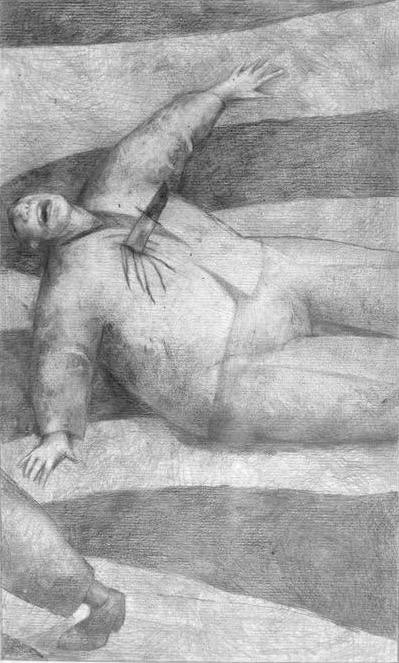 The Zebra Crossing, pencil on paper, 2007