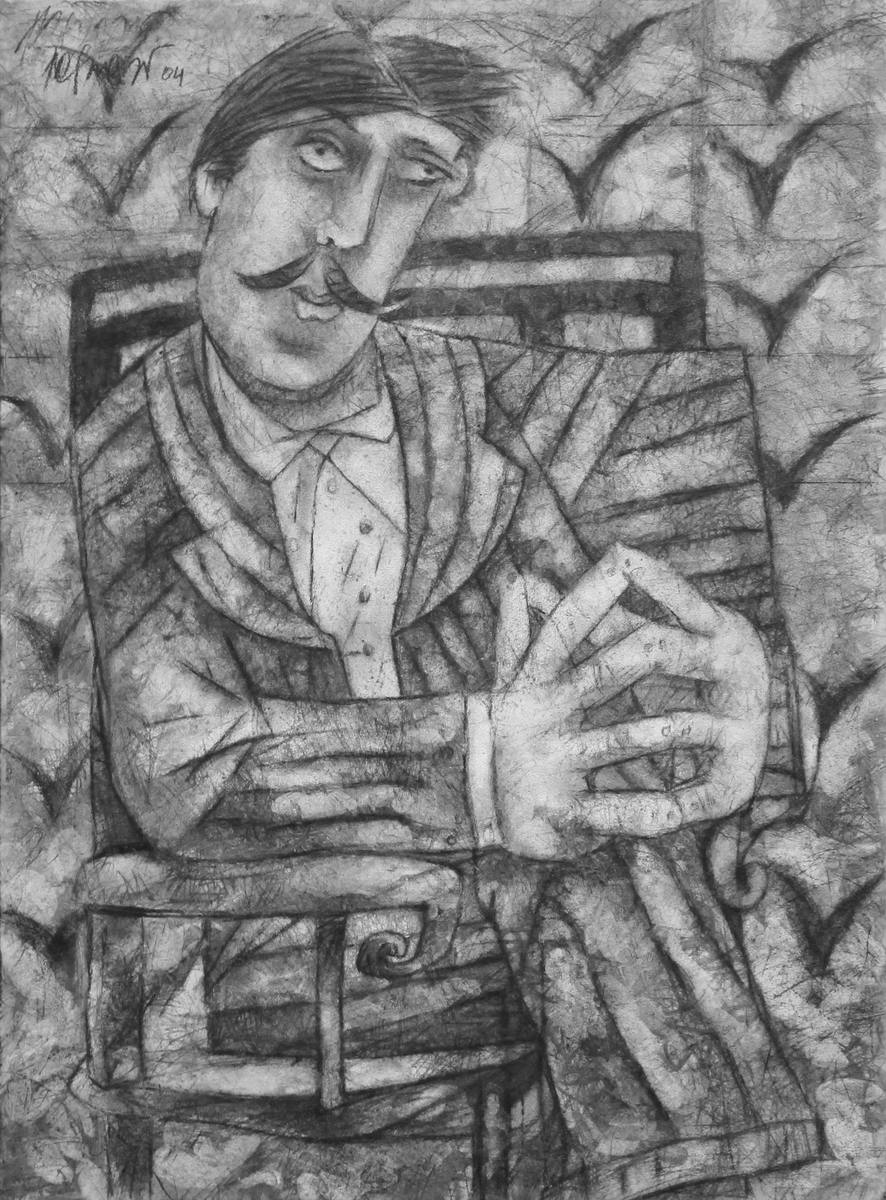 El Marido, pencil on paper, 2004