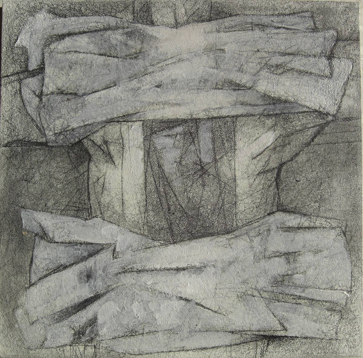 Two Wings, pencil and acrylic on MDF board, 2011
