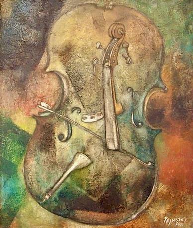 Viola, oil on canvas, 1999