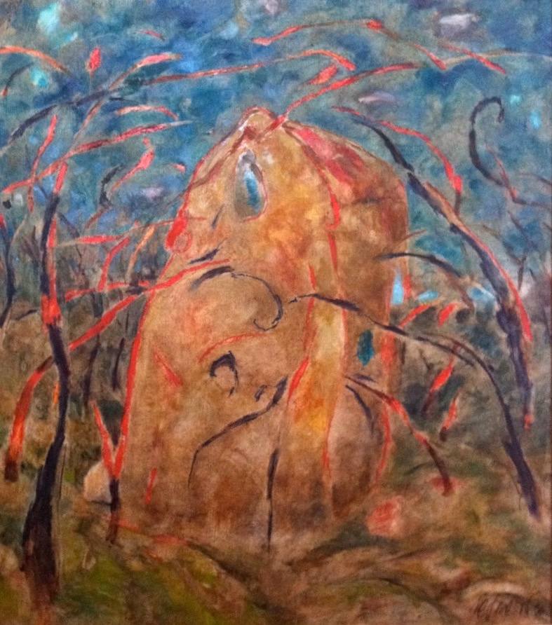 The Garden, oil on canvas board, 1996